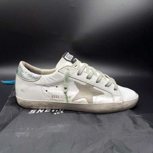 Golden Goose Superstar - Blanc/Argent/Vert ◼️