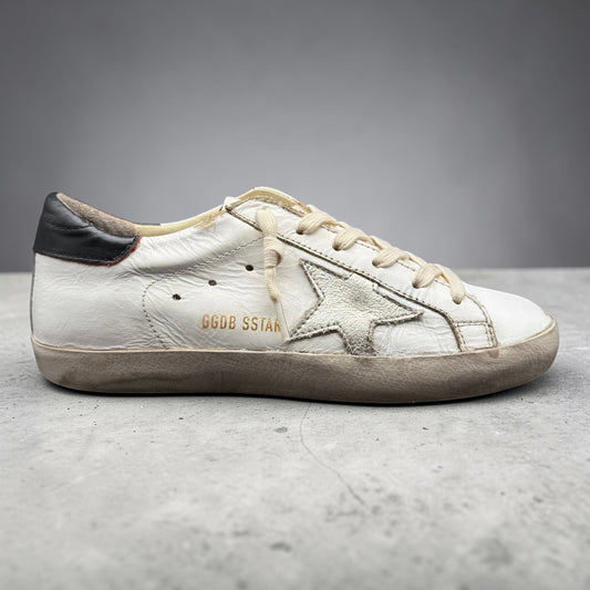 Golden Gooses Superstar - Blanc Noir Argenté C253