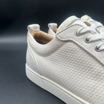 Louboutin Junior Spikes - Blanc Beige Gris C1417
