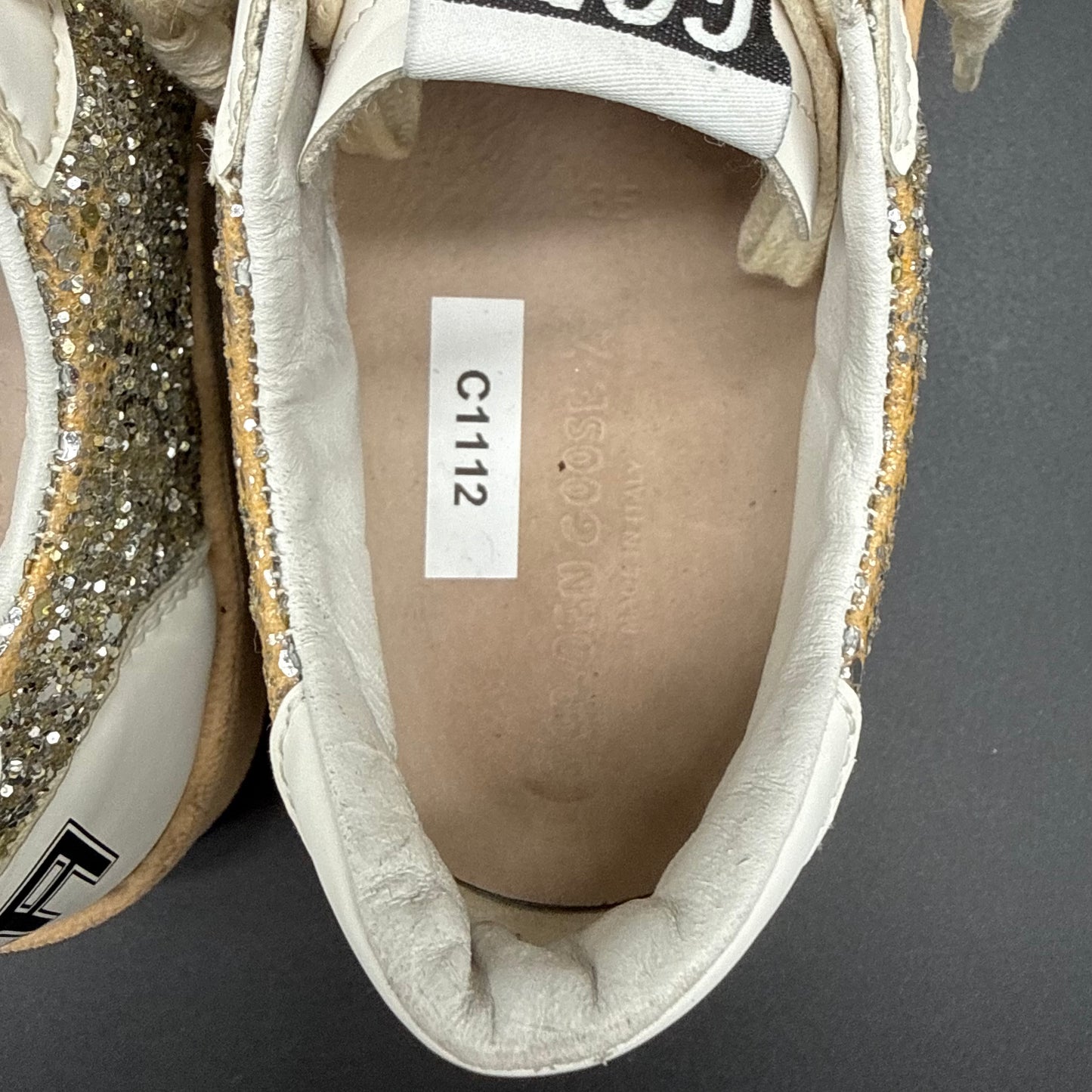 Golden Goose Ballstar - Blanc Paillettes C1112