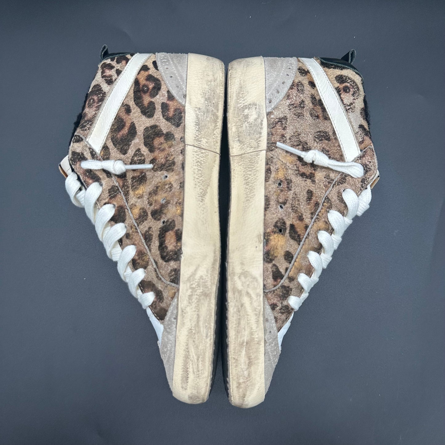 Golden Goose Midstar - Noir Léopard Beige C1218