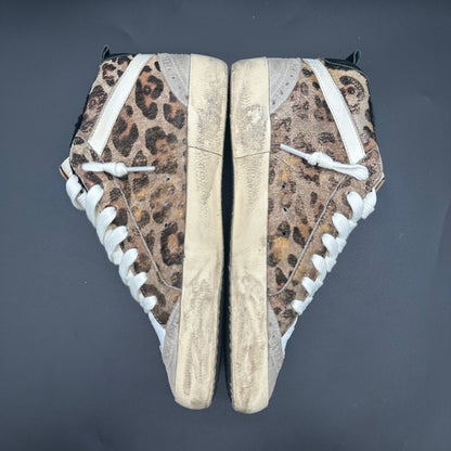 Golden Goose Midstar - Noir Léopard Beige C1218
