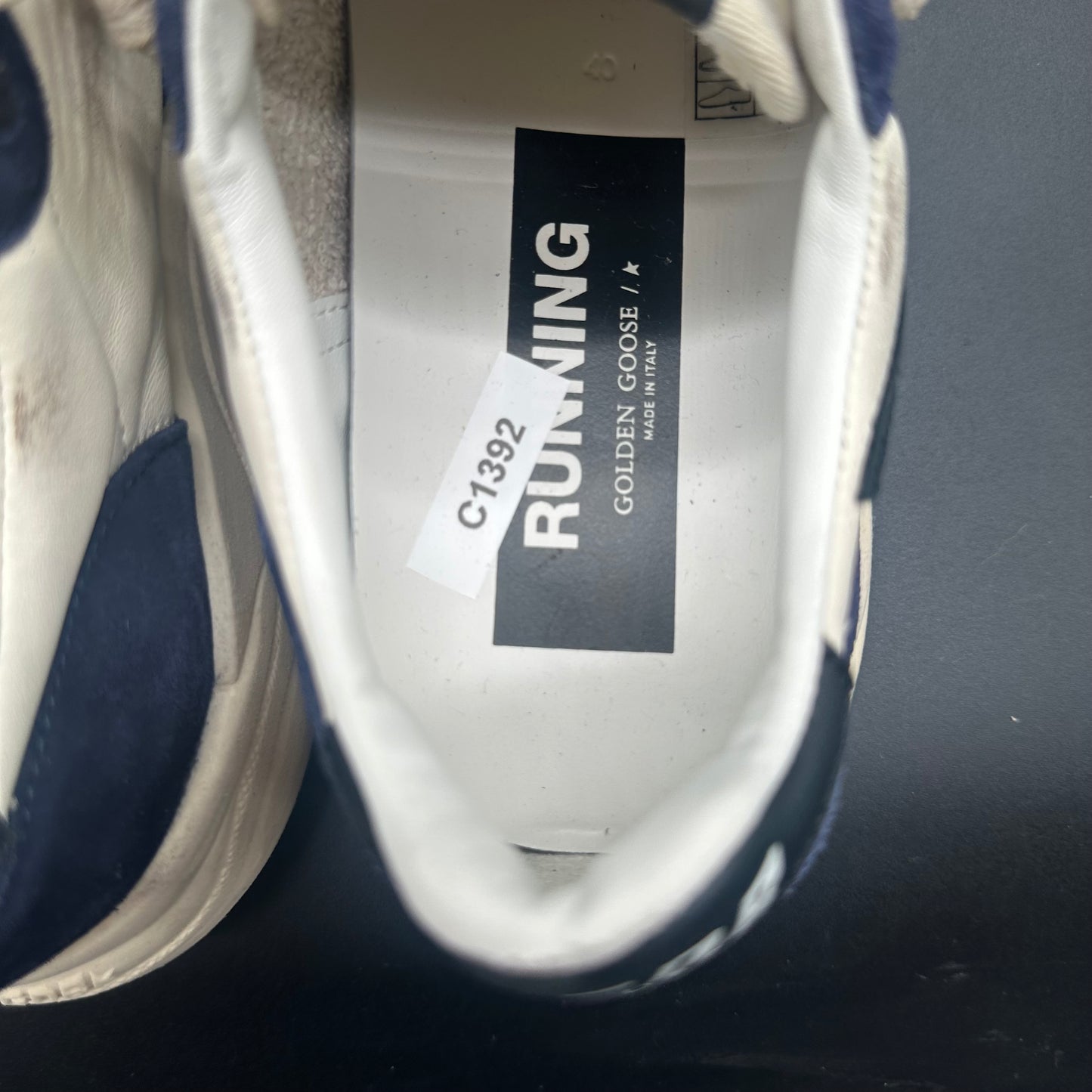 Golden Goose Running - Blanc Bleu C1392