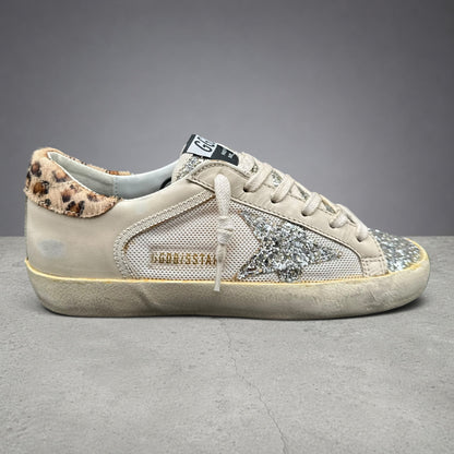 Golden Goose Superstar - Beige Léopard Paillettes C1352
