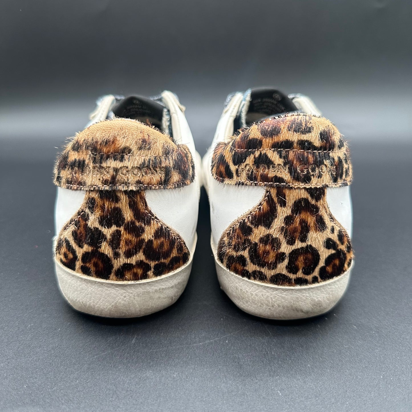 Golden Goose Superstar - Blanc Rouge Léopard Jean J004