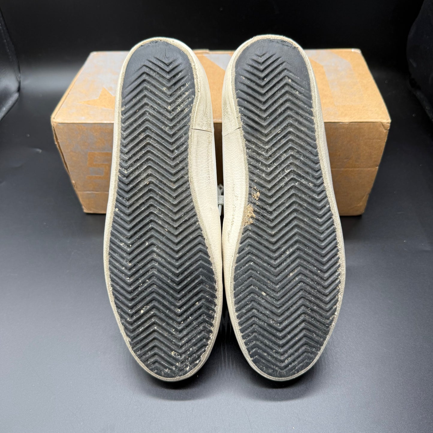 Golden Goose Superstar - Blanc Paillette Argenté