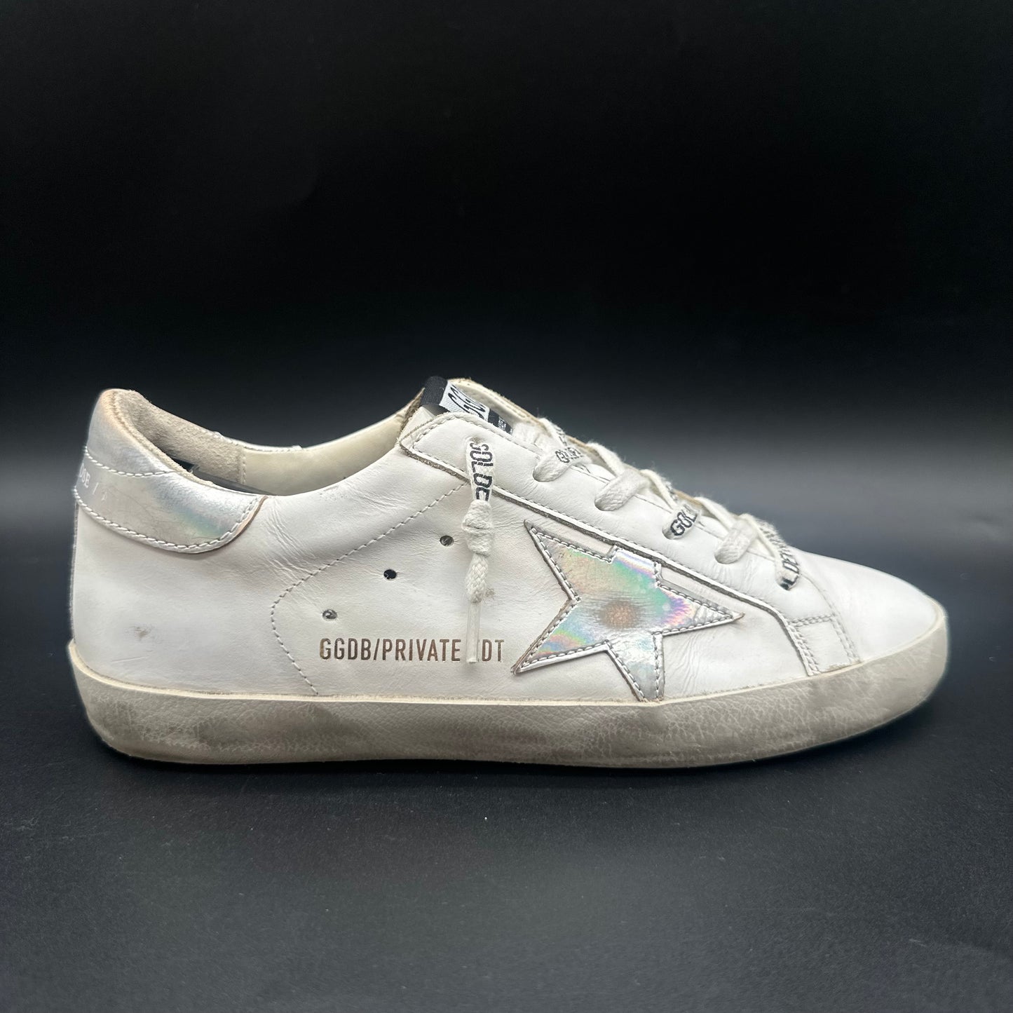 Golden Goose Superstar - Blanc Argent C1379