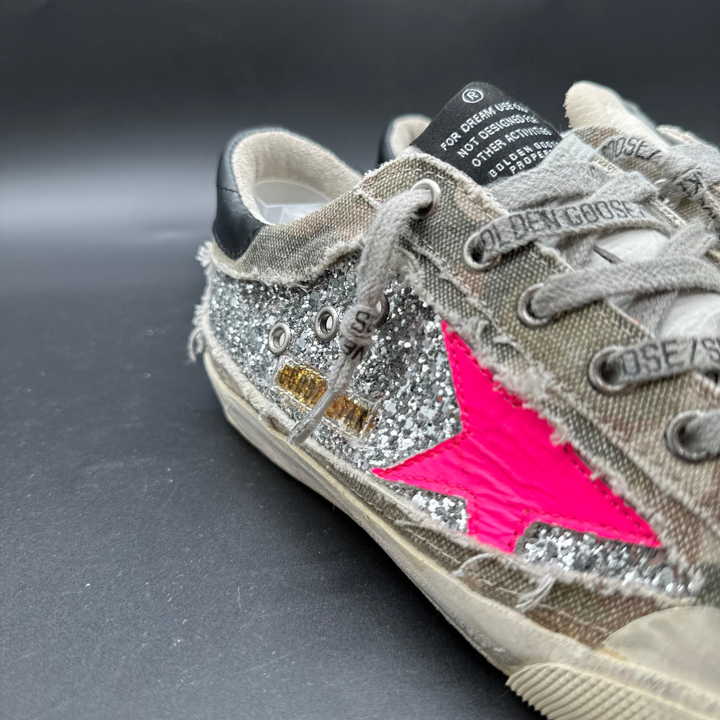 Golden Goose Superstar - Beige Noir Rose Argent Paillettes C1441