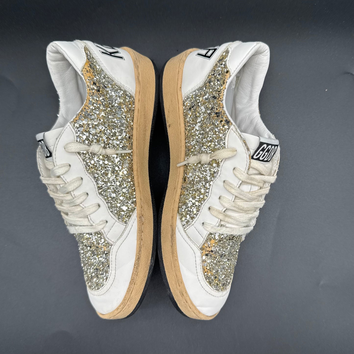 Golden Goose Ballstar - Blanc Paillettes C1112