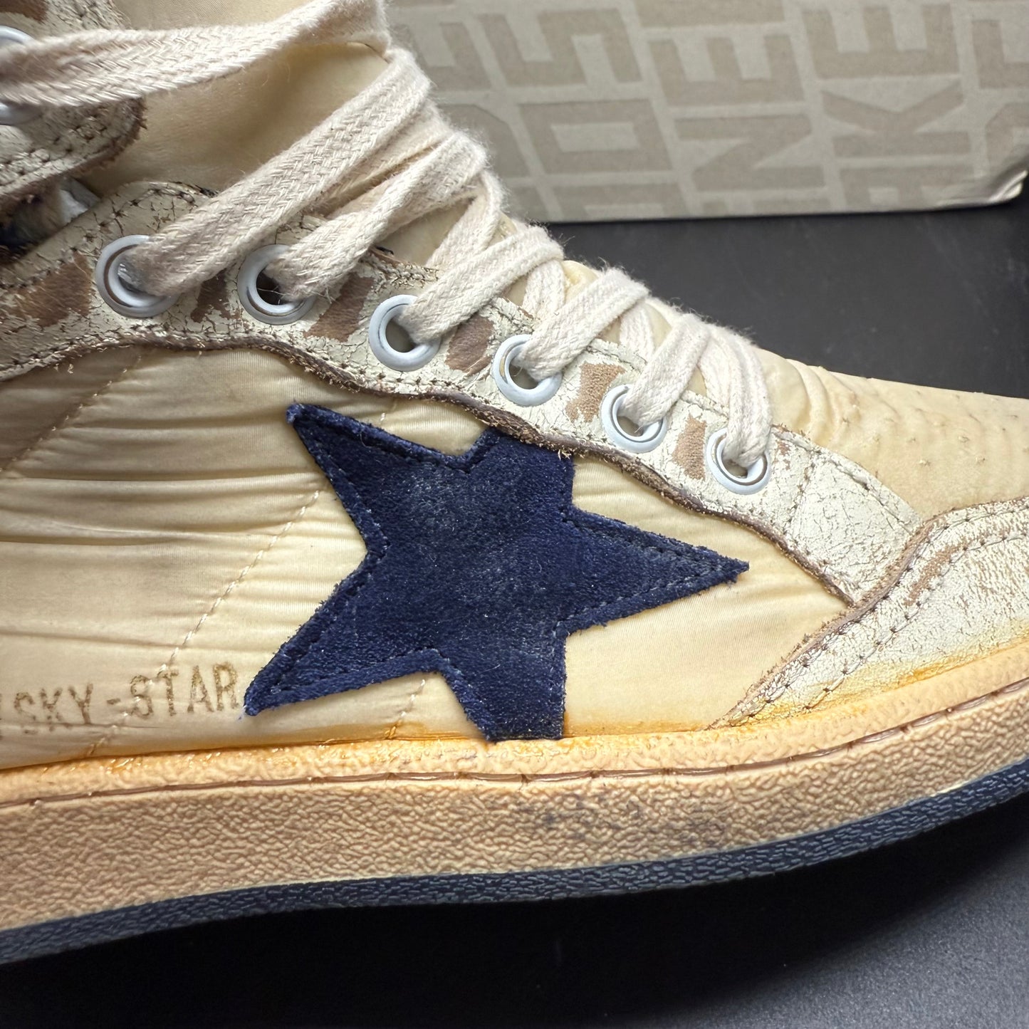 Golden Goose Sky-Star - Beige Bleu