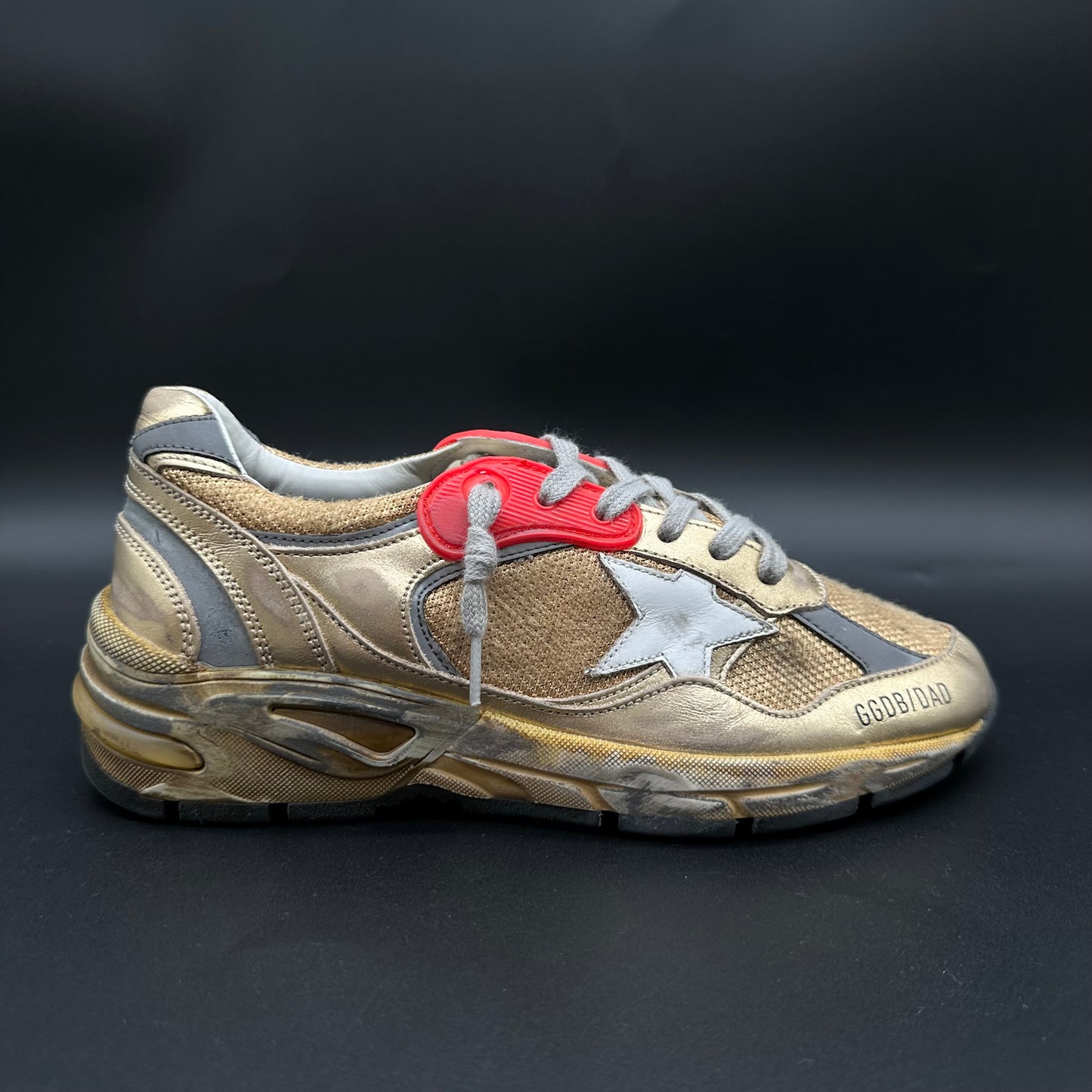 Golden Goose Dad-Star - Or Beige Rouge C1362