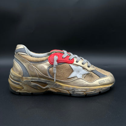 Golden Goose Dad-Star - Or Beige Rouge C1362