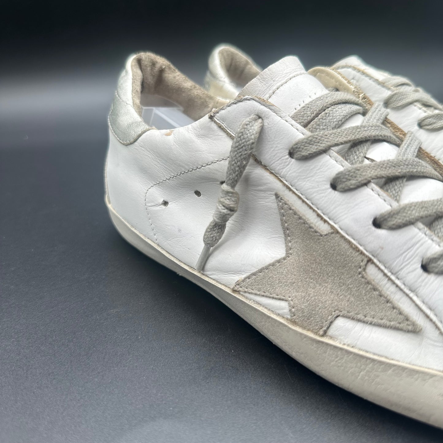 Golden Goose Superstar - Blanc Argent C1165