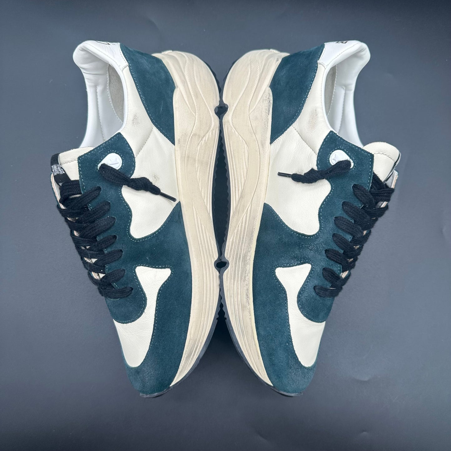 Golden Goose Running - Vert Blanc K28