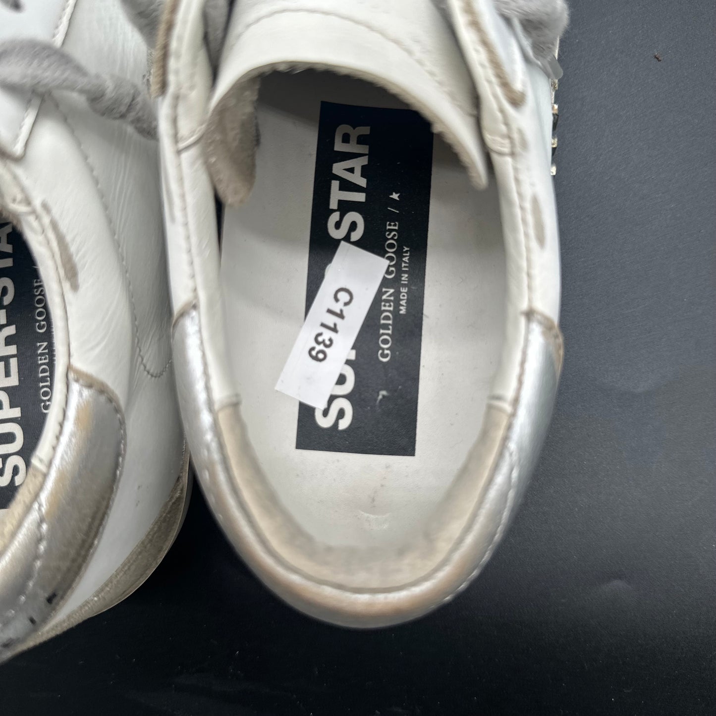 Golden Goose Superstar - Blanc Beige Argent C1139