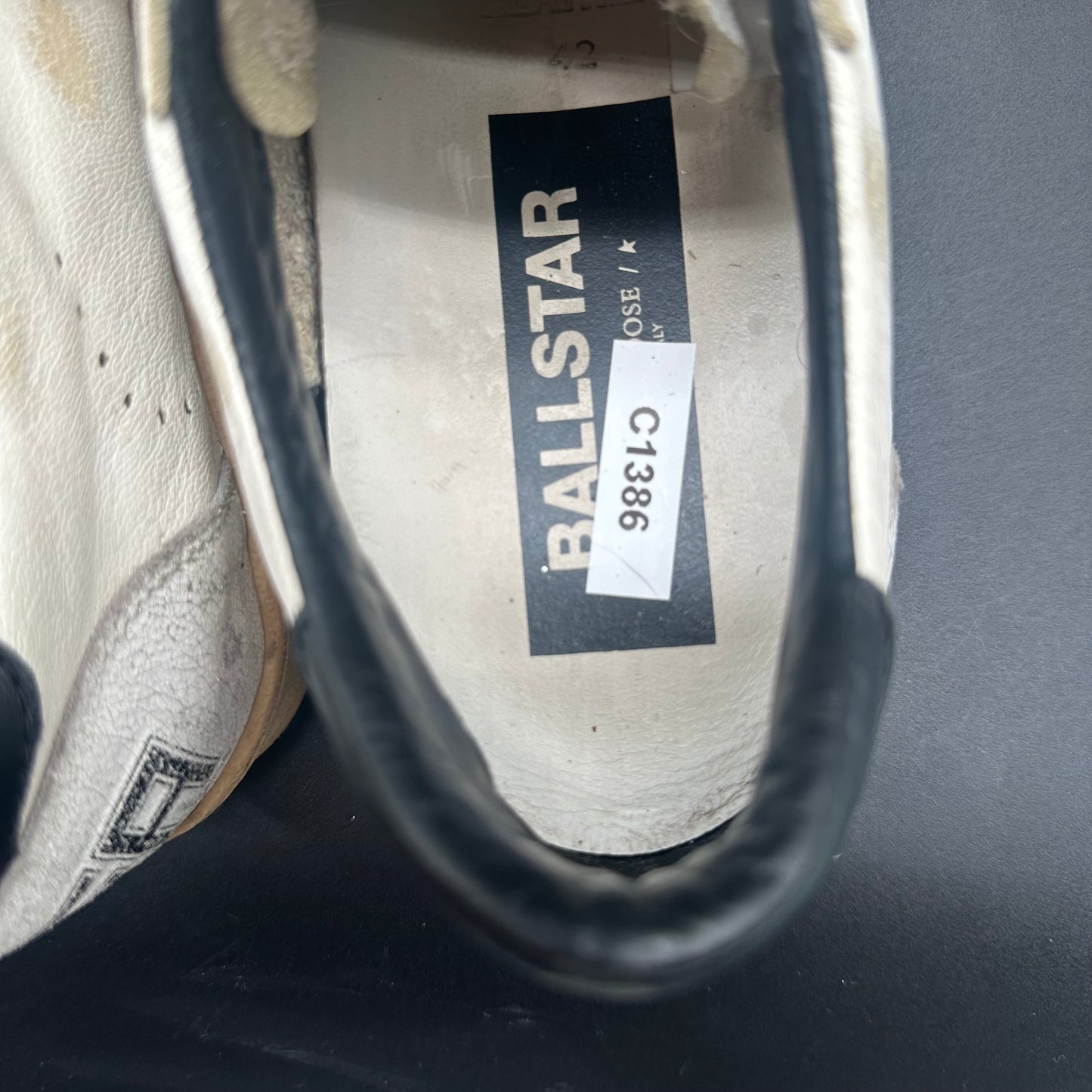 Golden Goose Ballstar - Blanc Noir C1386