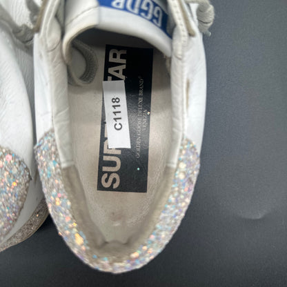 Golden Goose Superstar - Blanc Noir Paillettes C1118
