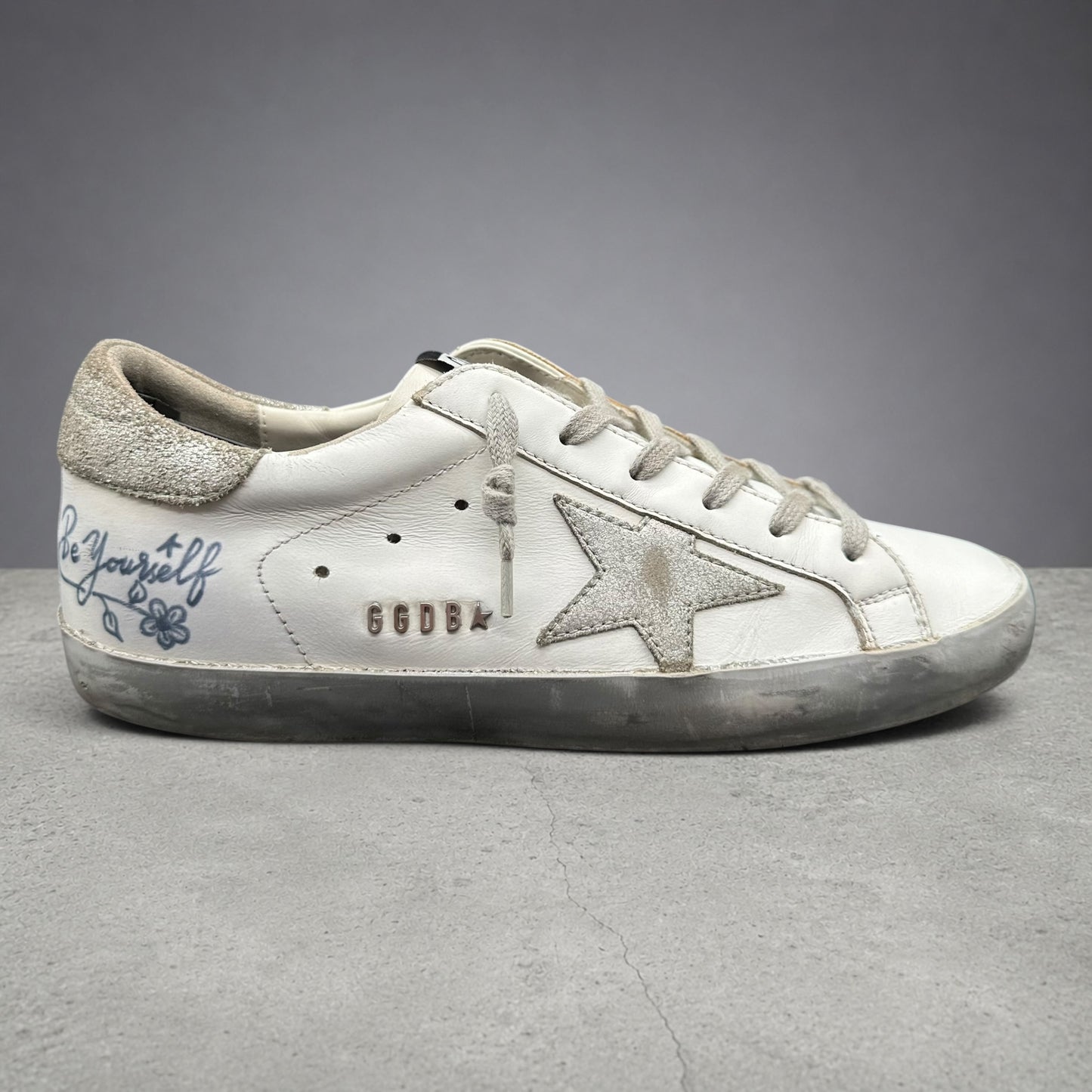 Golden Goose Superstar - Blanc Argent C1421