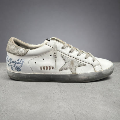 Golden Goose Superstar - Blanc Argent C1421