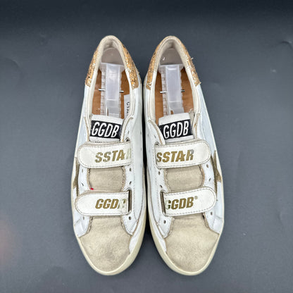 Golden Goose Old-School - Blanc Or Paillettes C1325