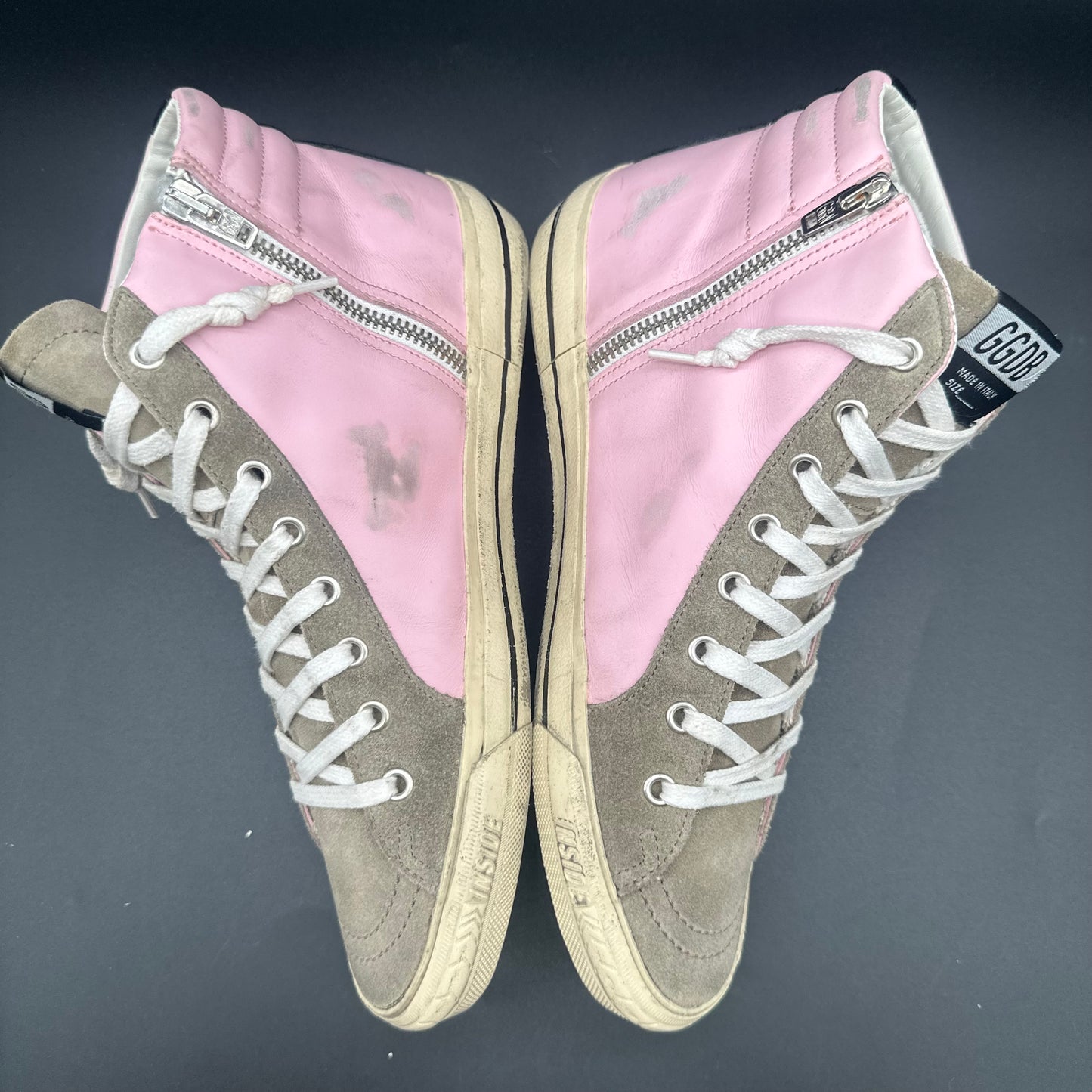 Golden Goose Slide - Rose Beige Paillettes C1383