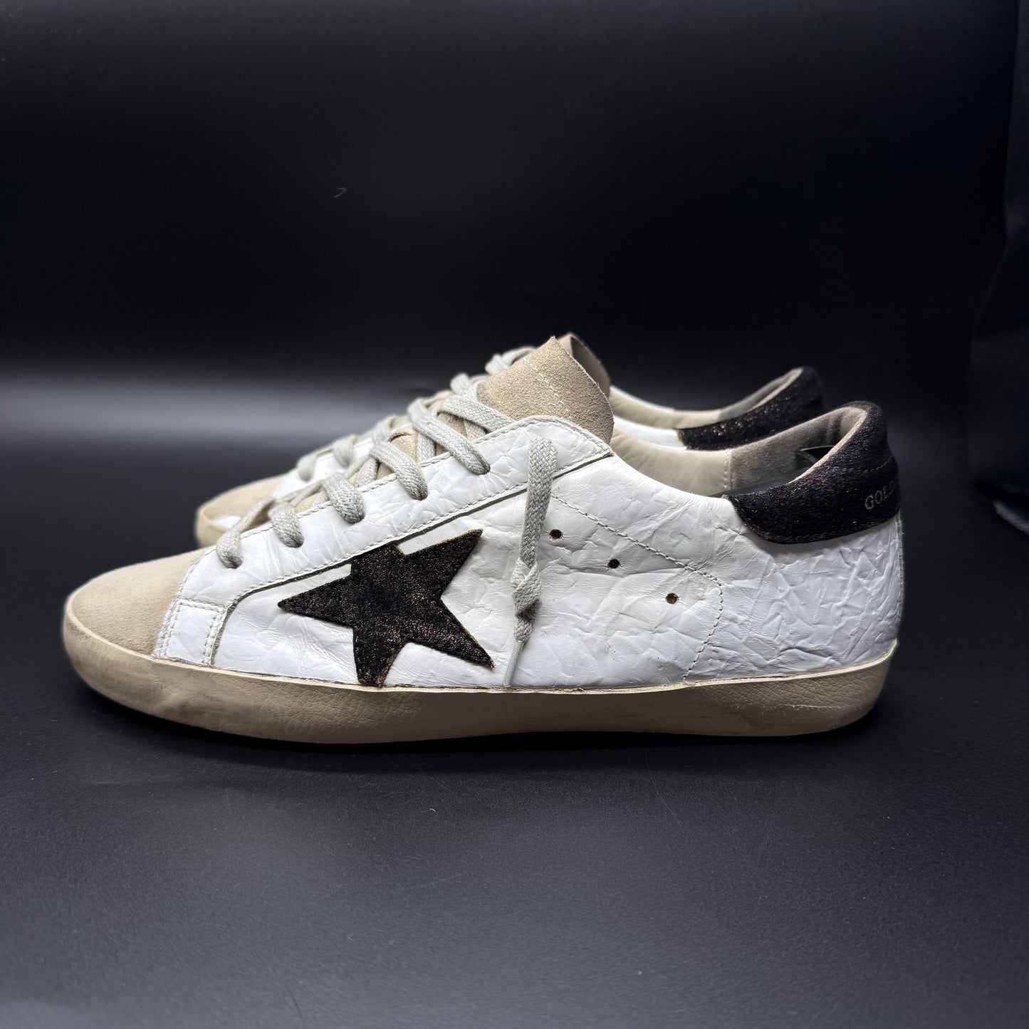 Golden Goose Superstar - Blanc/Noir/Kaki ◼️