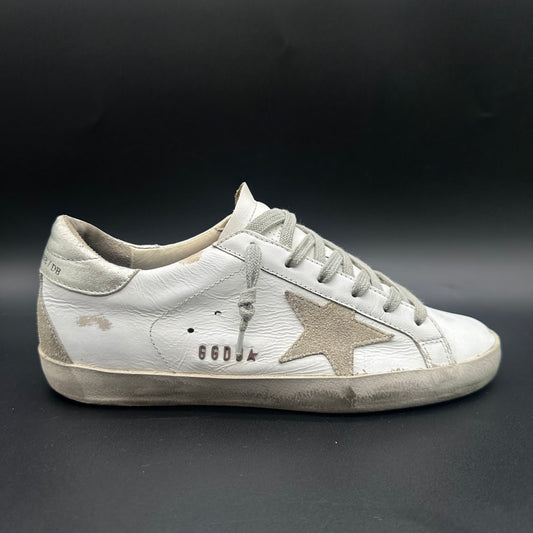 Golden Goose Superstar - Blanc Argent C1197
