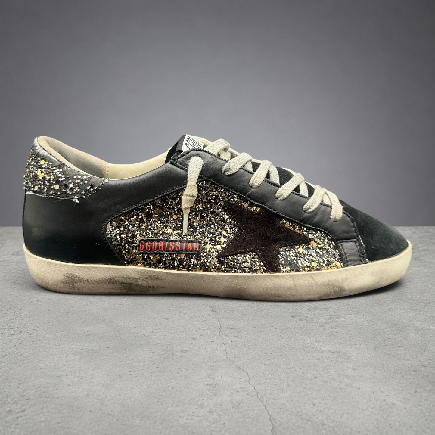 Golden Goose Superstar - Noir Paillettes J002