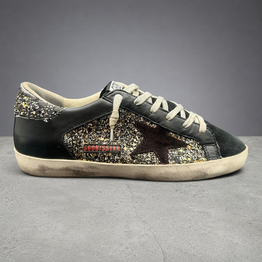 Golden Goose Superstar - Noir Paillettes J002