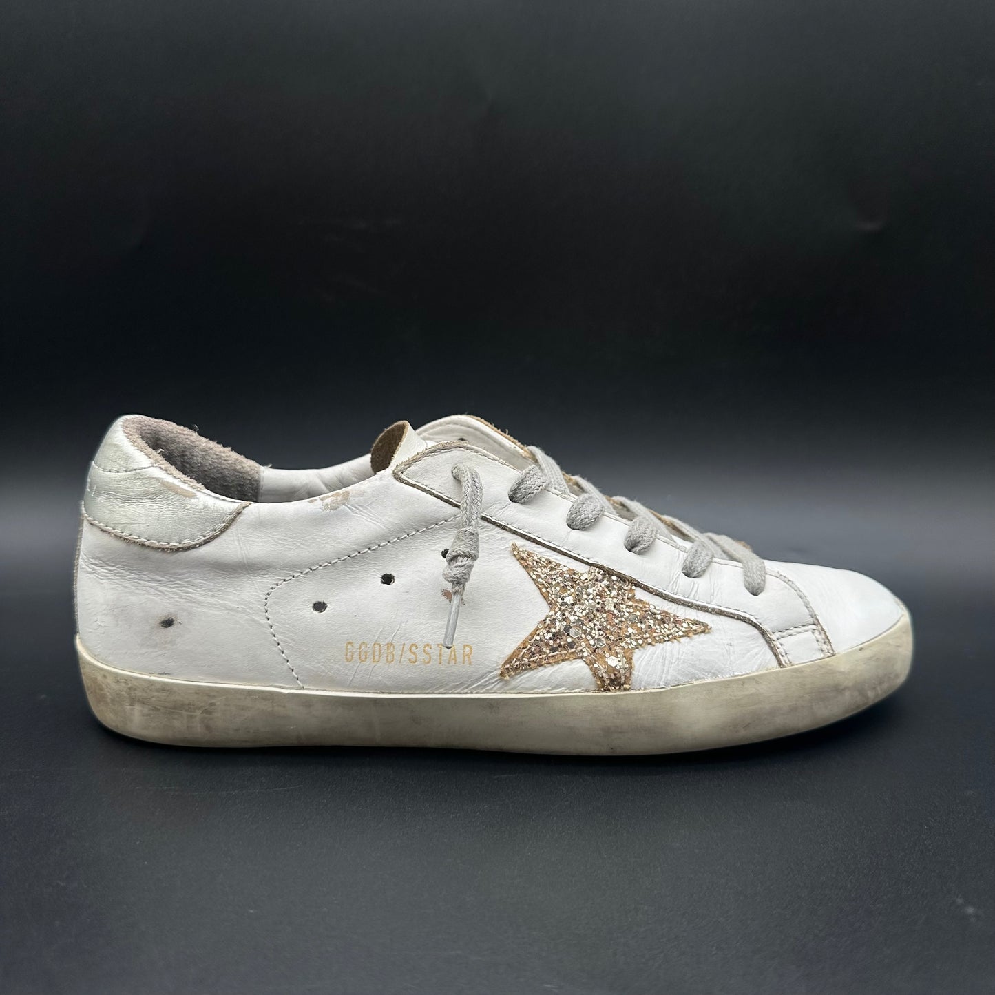 Golden Goose Superstar - Blanc Argent Or Paillettes P438
