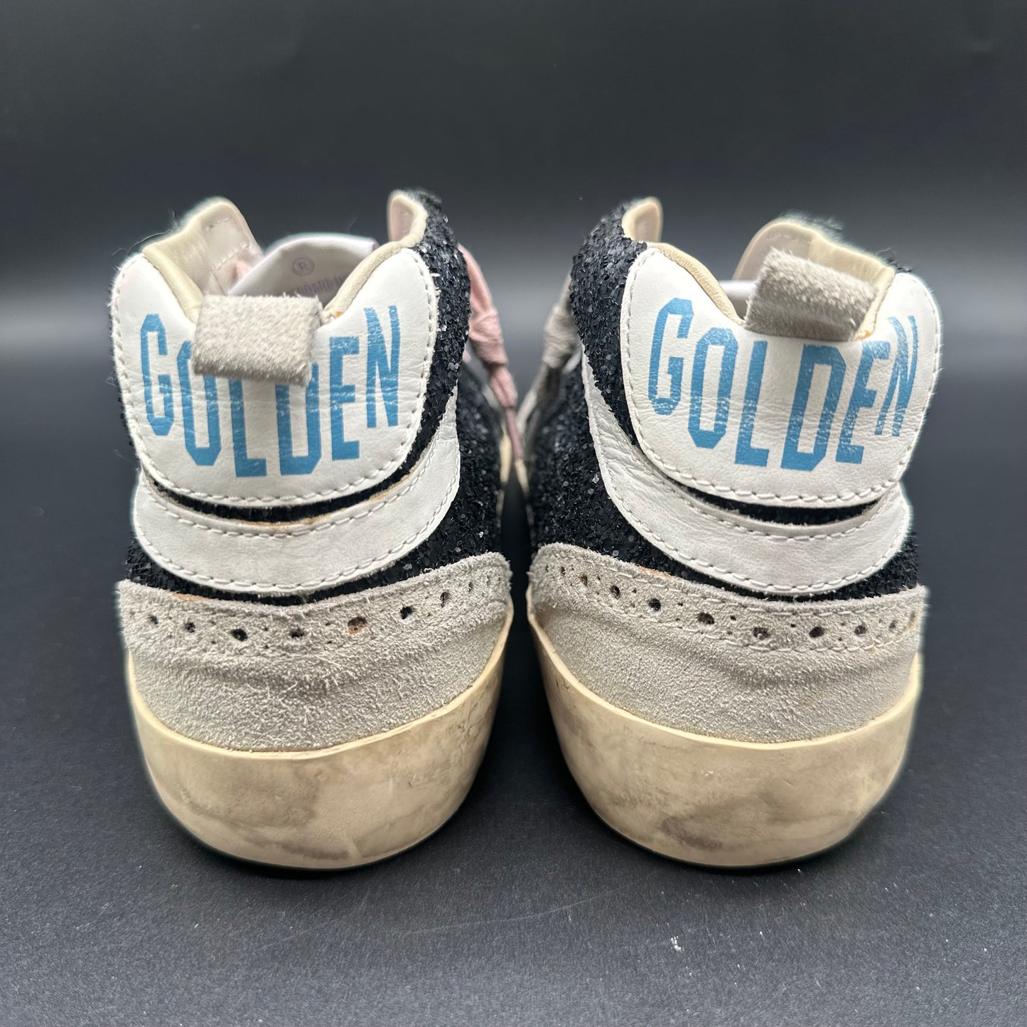 Golden Goose Mid-Star - Beige Noir Paillettes C1247