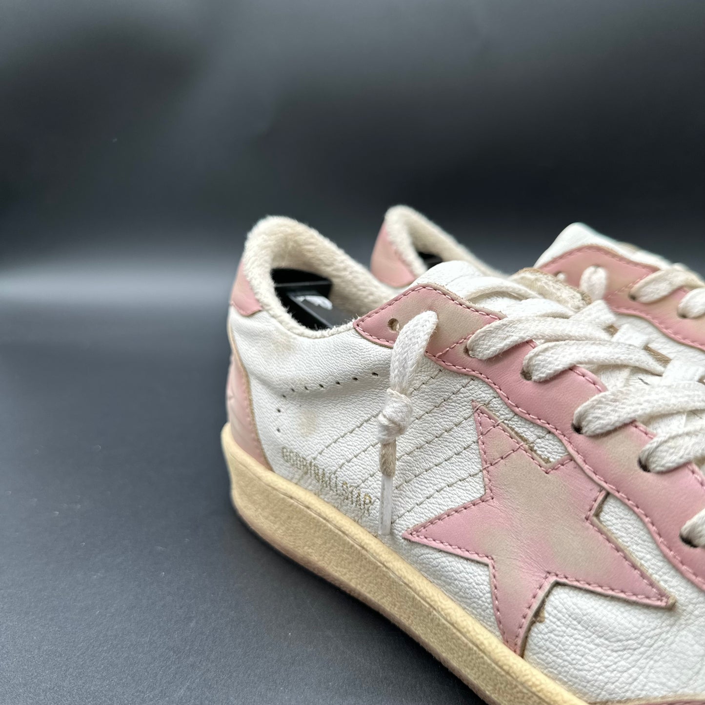 Golden Goose Ballstar - Blanc Rose C1337