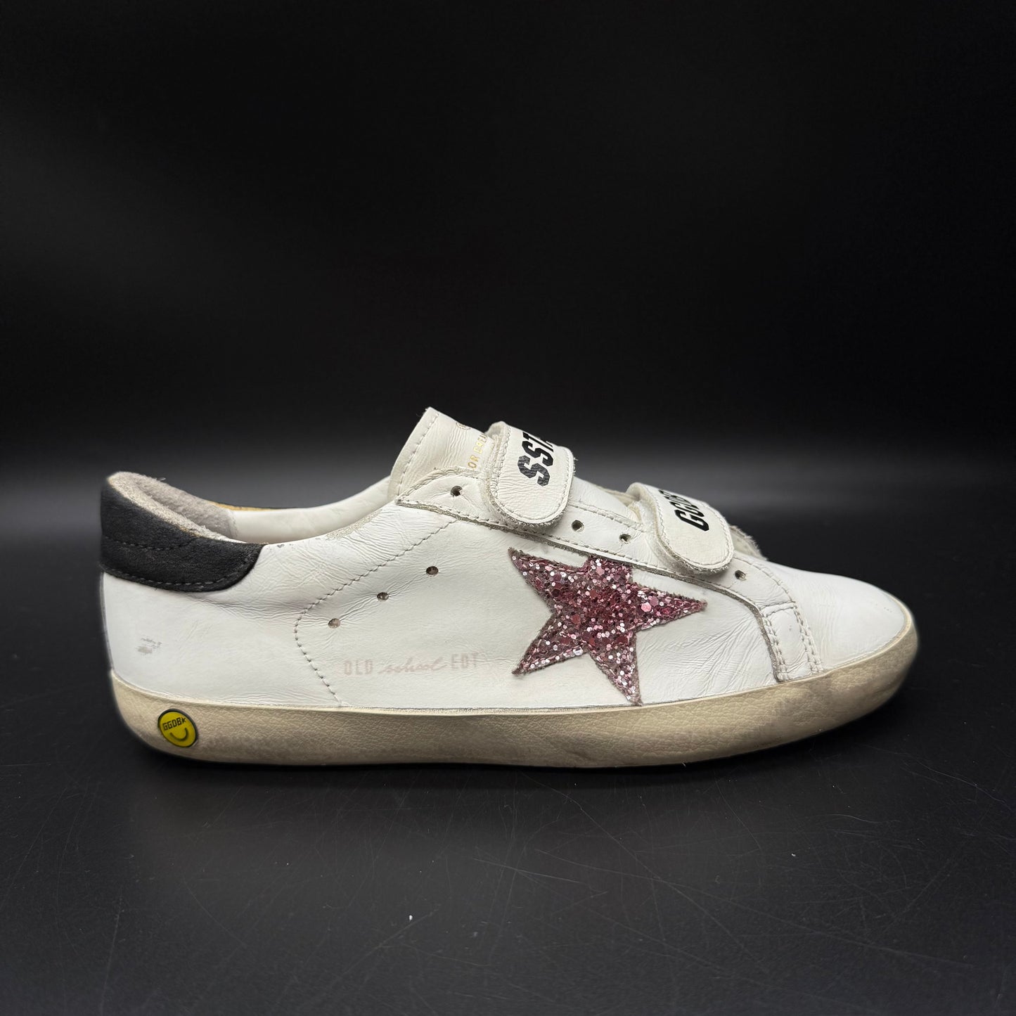 Golden Goose Old-School - Blanc Rose Paillette