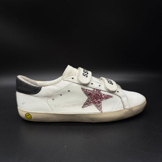 Golden Goose Old-School - Blanc Rose Paillette