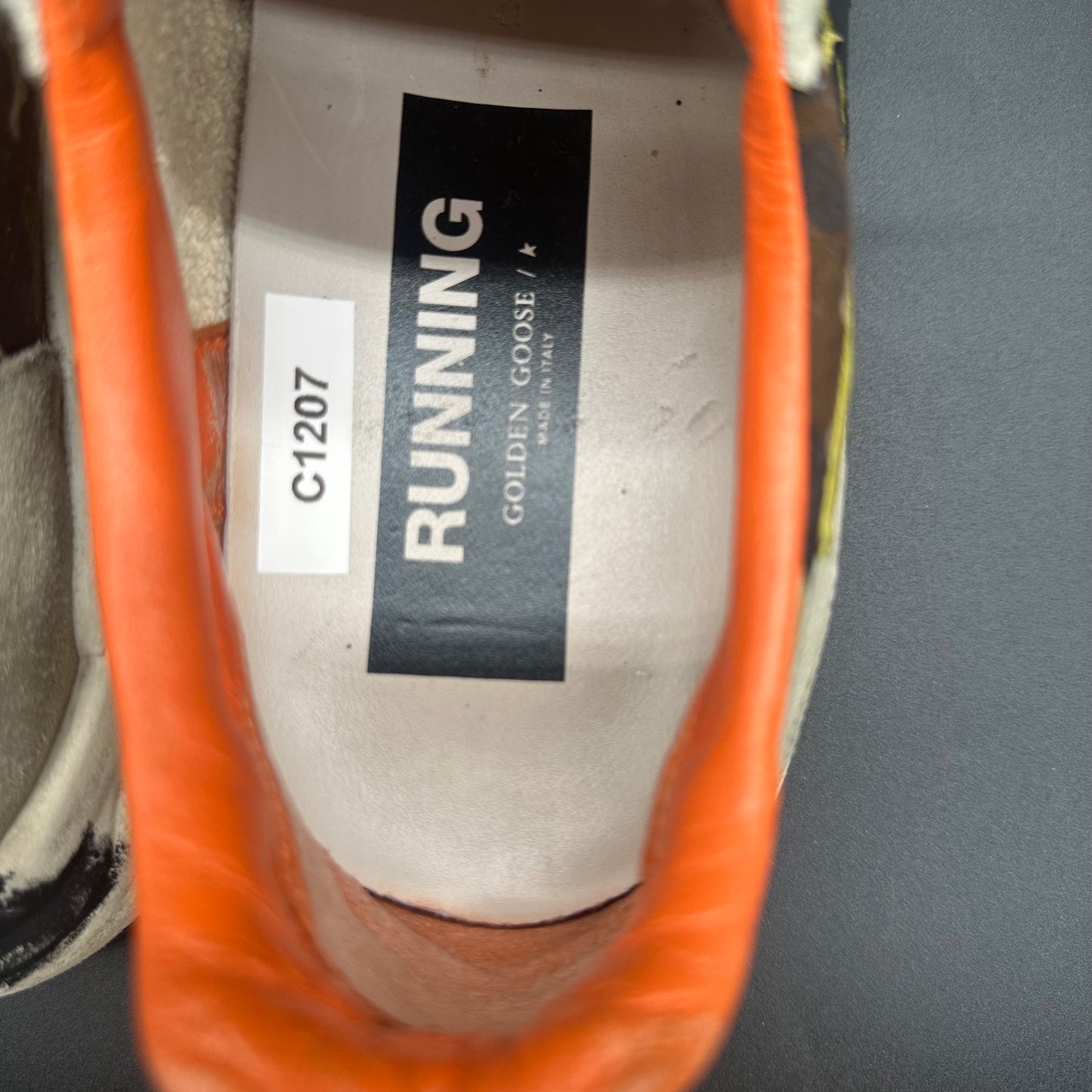 Golden Goose Running - Beige Noir Orange Militaire C1207