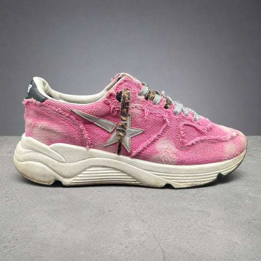 Golden Goose Running - Rose Blanc Léopard C1220