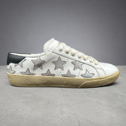Saint Laurent Court - Blanc Noir Argent C1241