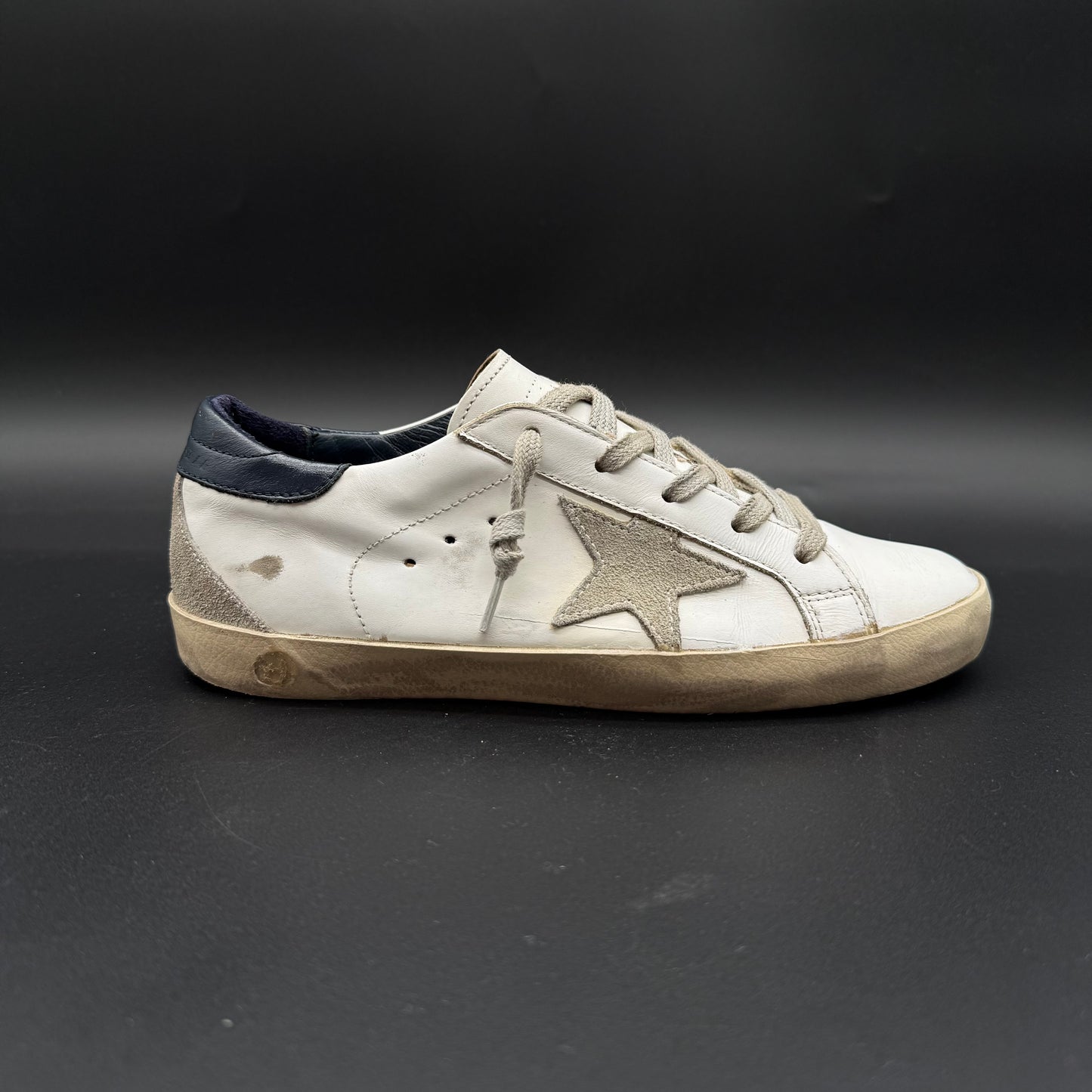 Golden Goose Superstar - Blanc Bleu Marine C1088
