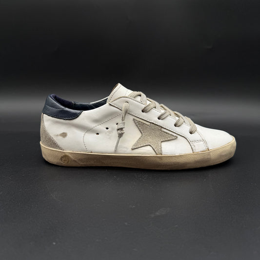 Golden Goose Superstar - Blanc Bleu Marine C1088