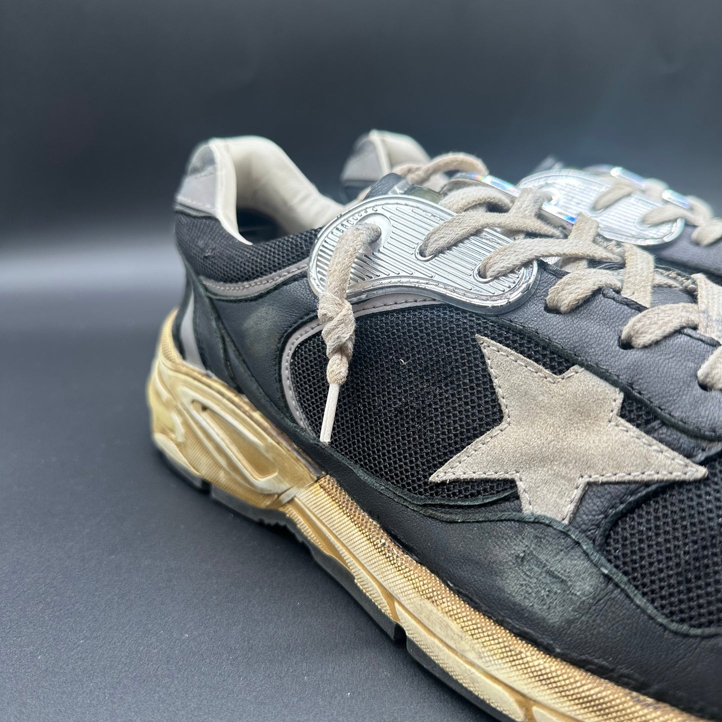 Golden Goose Dad-Star - Noir Beige C1275