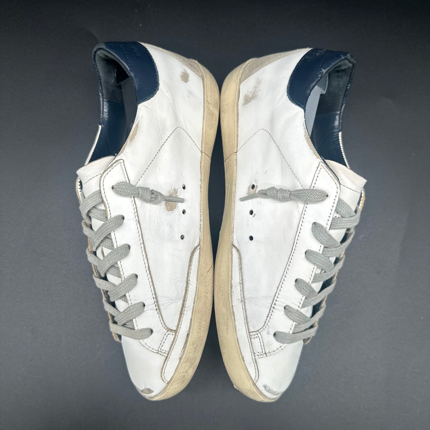 Golden Goose Superstar - Blanc Beige Bleu C1225