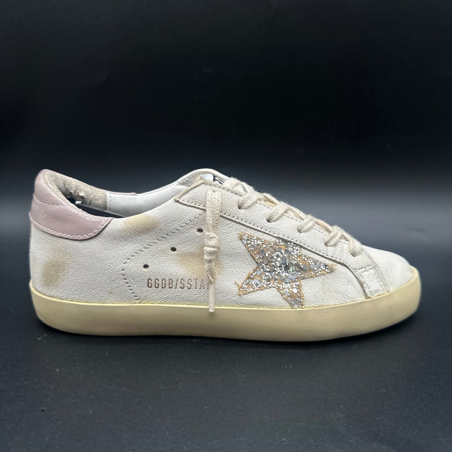 Golden Goose Superstar - Blanc Rose Paillettes C1359