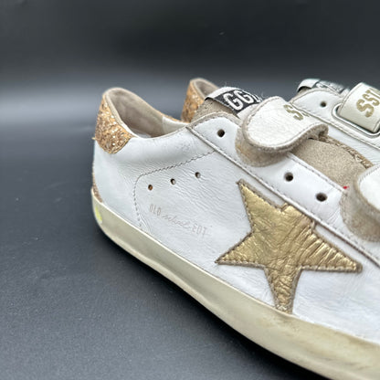 Golden Goose Old-School - Blanc Or Paillettes C1325