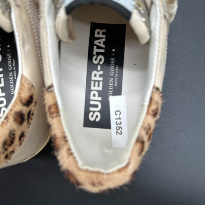 Golden Goose Superstar - Beige Léopard Paillettes C1352