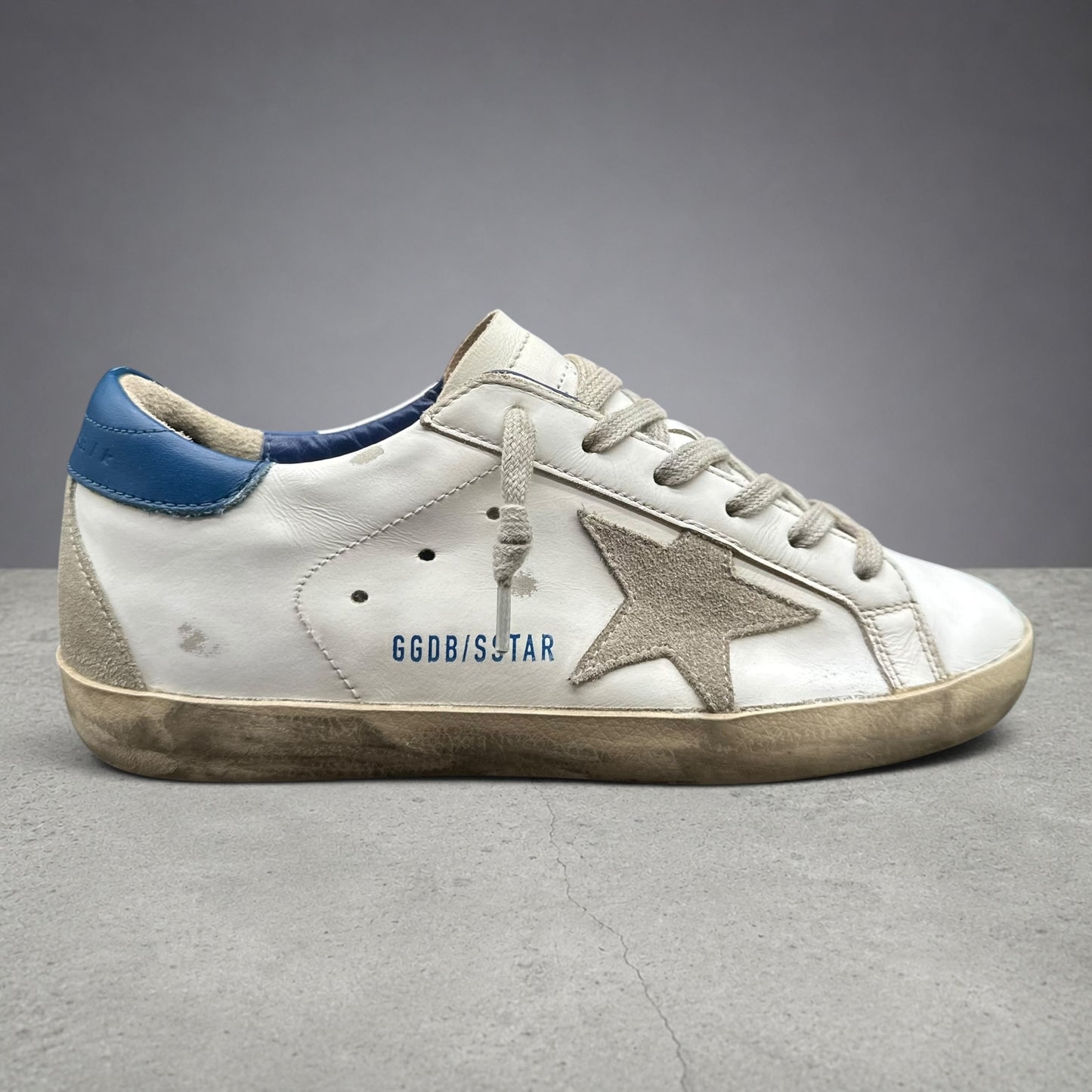 Golden Goose Superstar - Blanc Beige Bleu J035