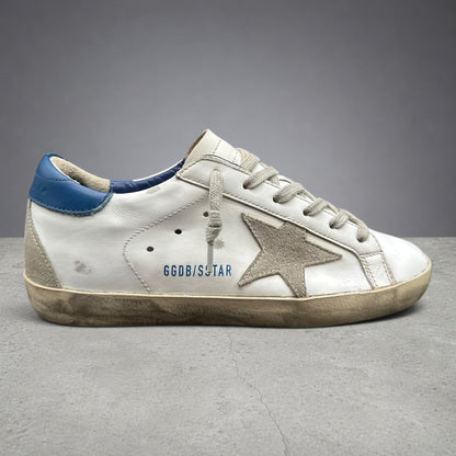 Golden Goose Superstar - Blanc Beige Bleu J035