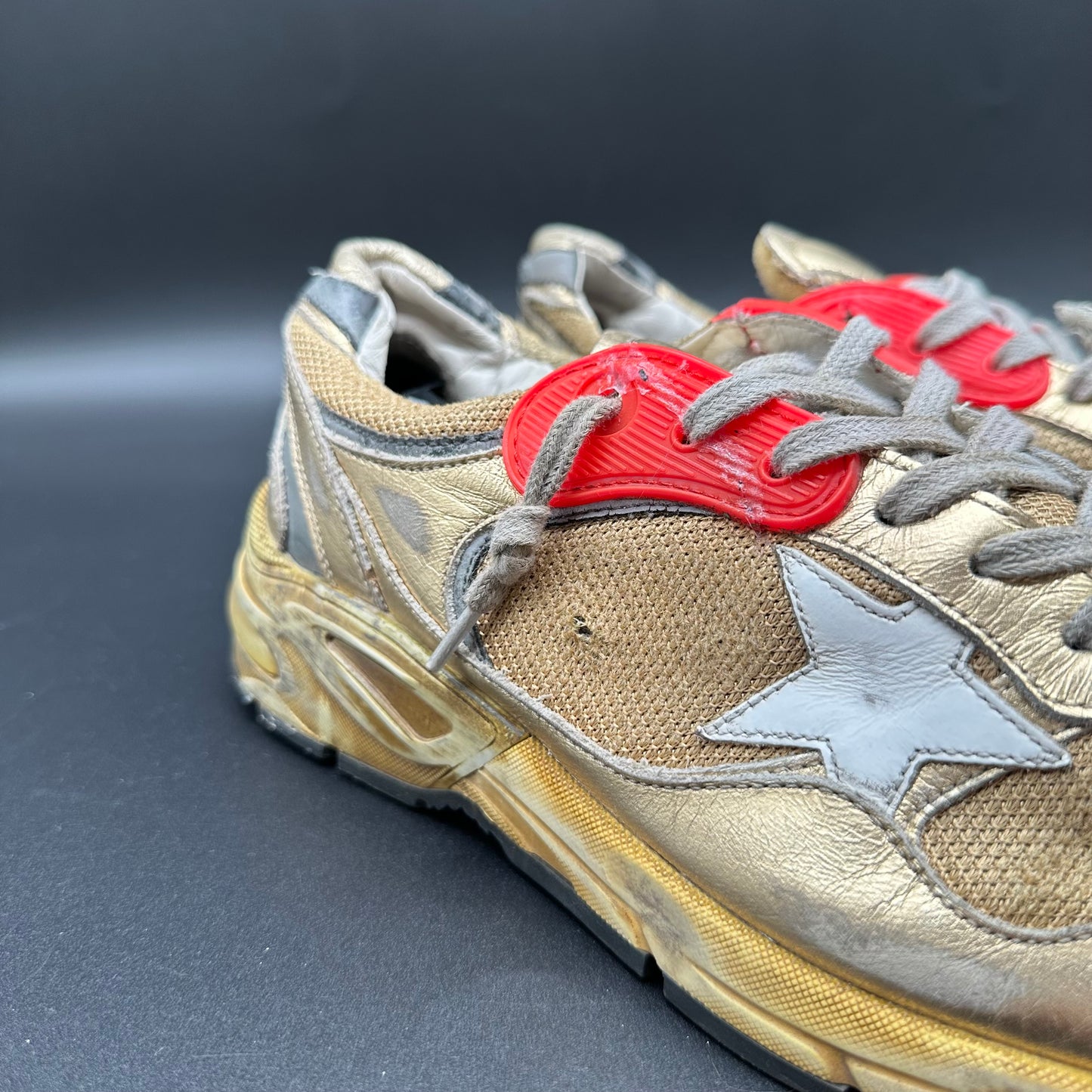 Golden Goose Dad-Star - Or Gris Rouge J010
