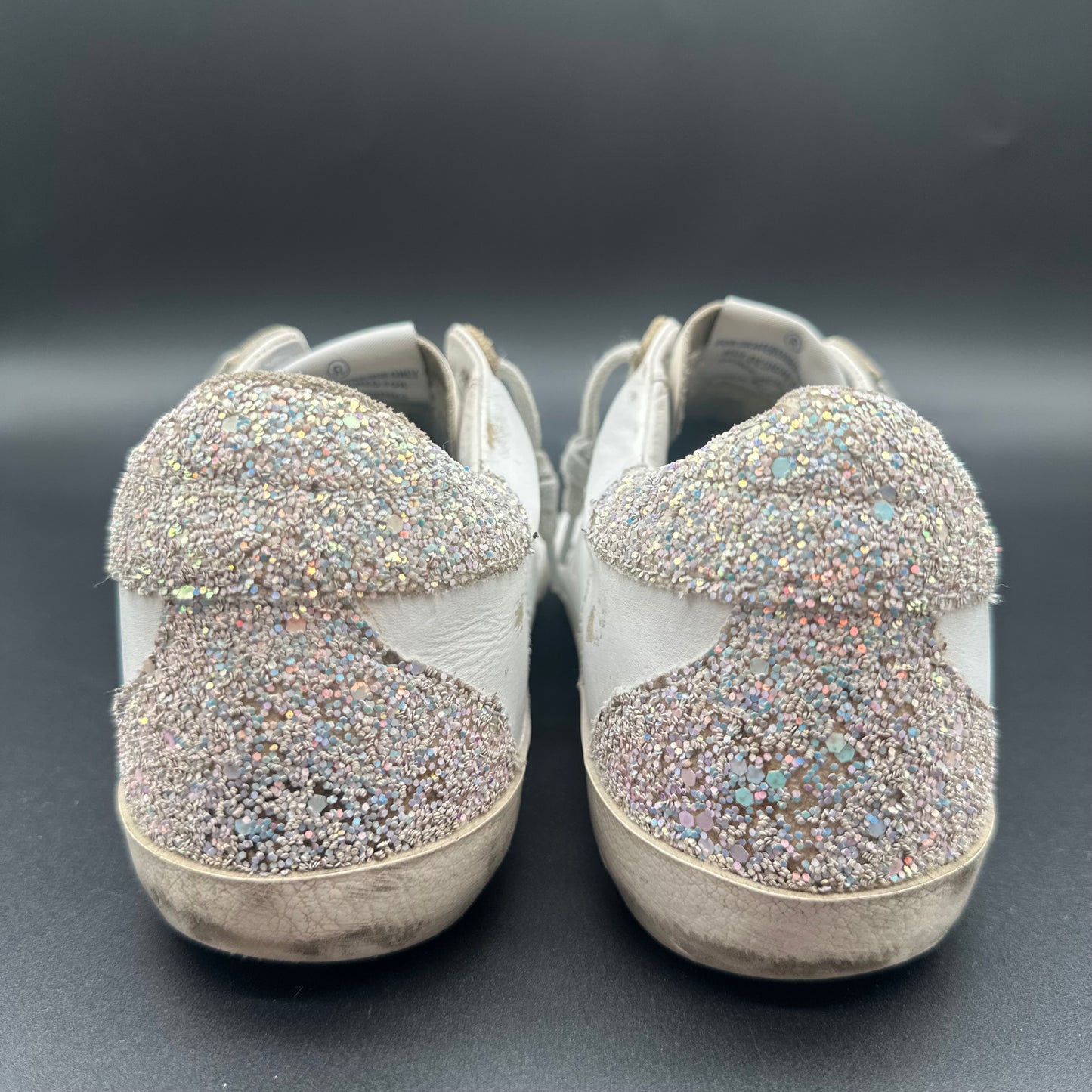 Golden Goose Superstar - Blanc Noir Paillettes C1118