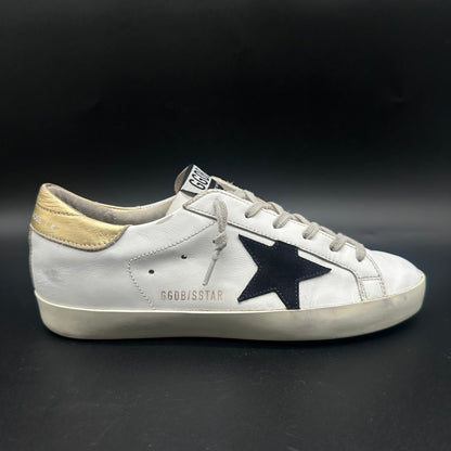 Golden Goose Superstar - Blanc Noir Or J018