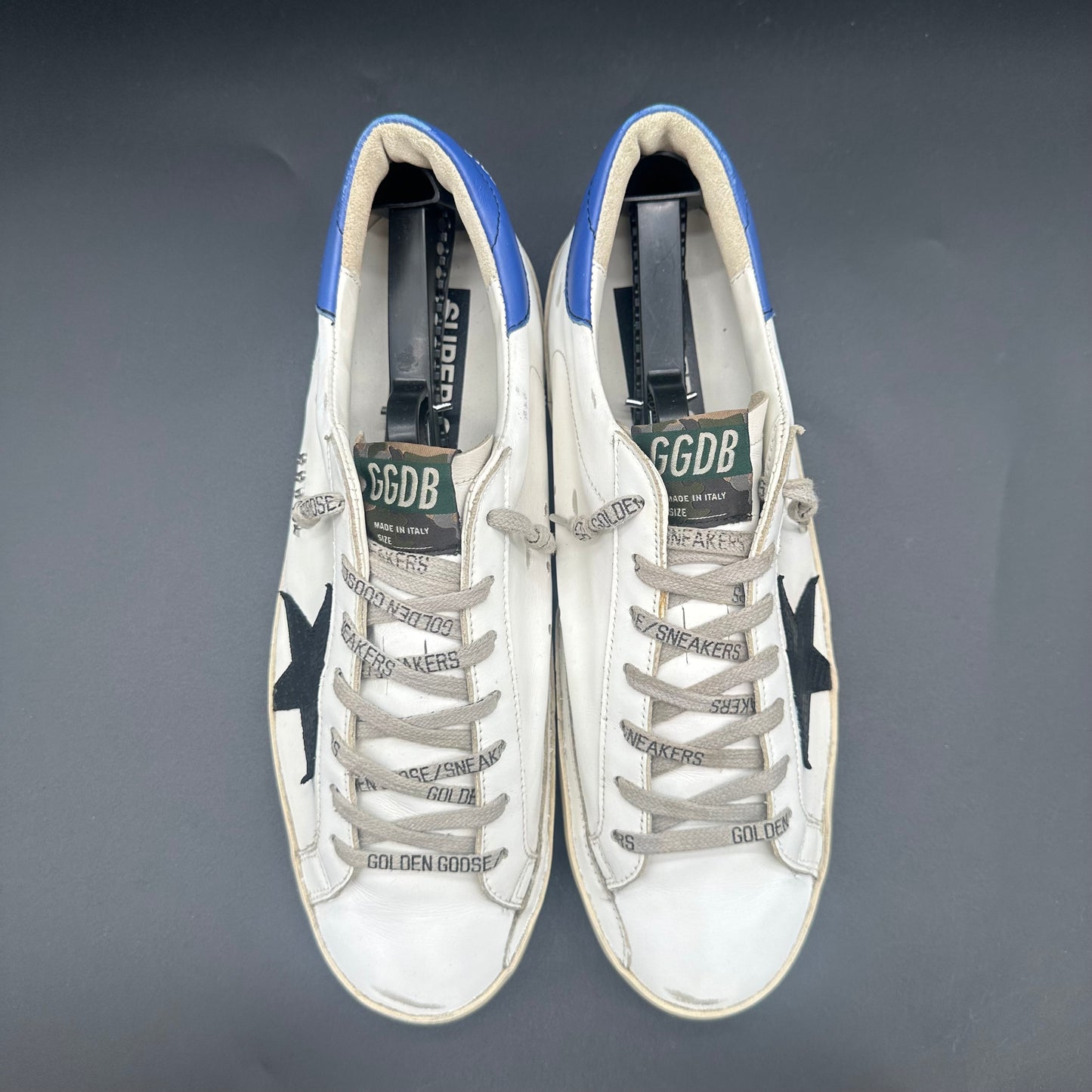 Golden Goose Superstar - Blanc Bleu Noir C1370